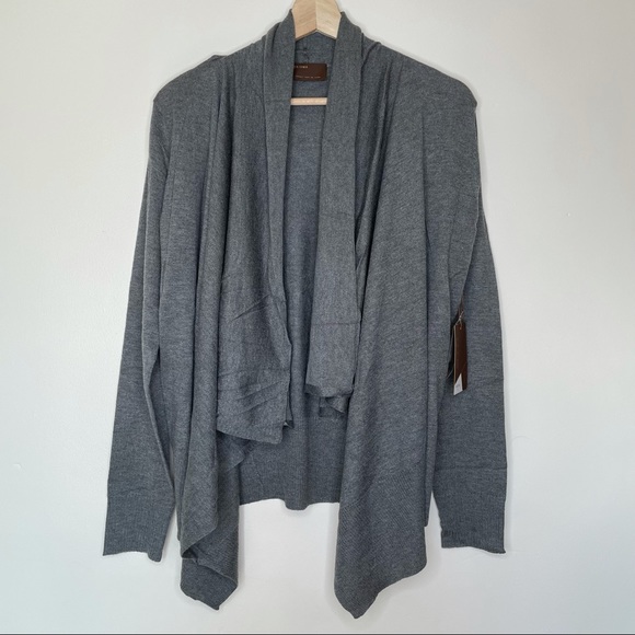 Kerisma Sweaters - Kerisma Wool Blend Open Cardigan Waterfall Soft Sweater Long Sleeve Large NWT